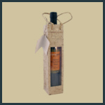 Gift Tote - Tall Single with Window - Natural